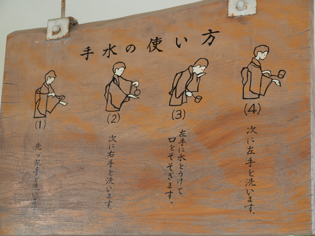 手水の使い方