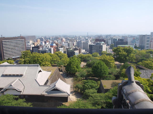 大天守から南側を望む 大天守から南側を望む