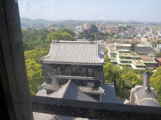 大天守から小天守 大天守から小天守