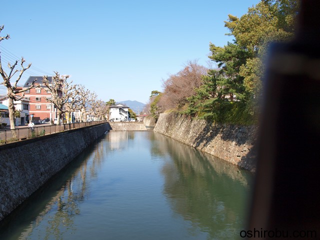 三の丸西側のお堀