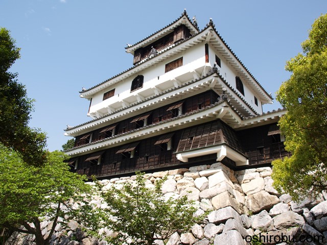 岩国城天守の東南の面