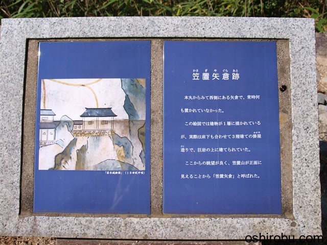 笠置矢倉跡について 笠置矢倉跡について