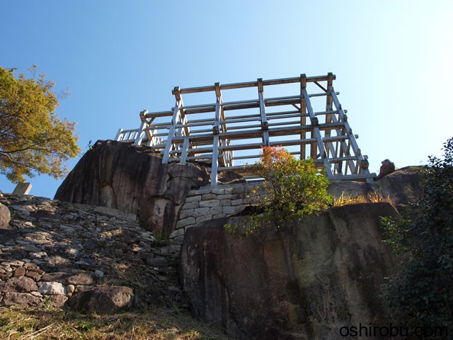 目指す天守台 目指す天守台