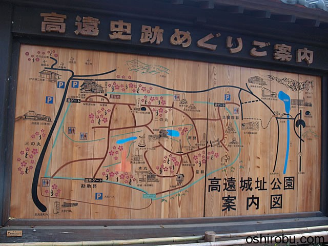 高遠城址公園 案内図 高遠城址公園 案内図