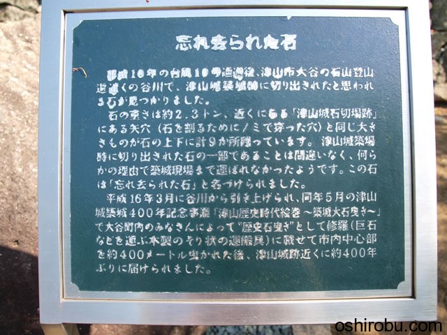忘れ去られた石 忘れ去られた石