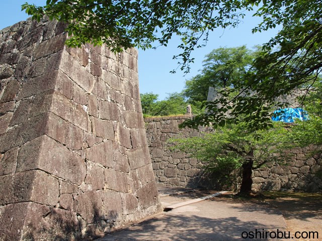 大手門付近 三の丸の石垣 大手門付近 三の丸の石垣