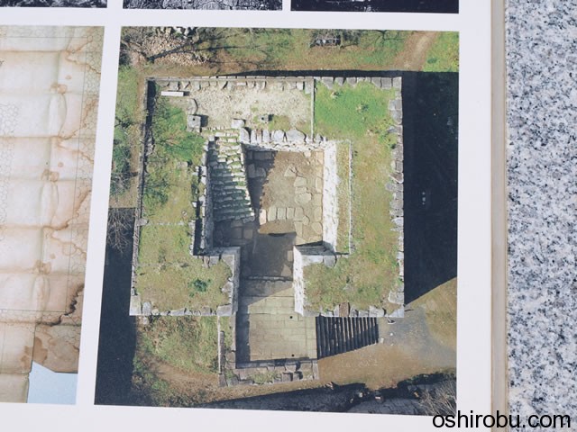 上から見た天守台 上から見た天守台