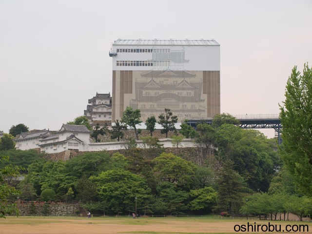 天空の白鷺 遠景 天空の白鷺 遠景
