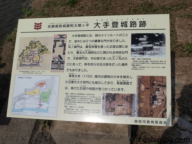 大手登城路跡 説明