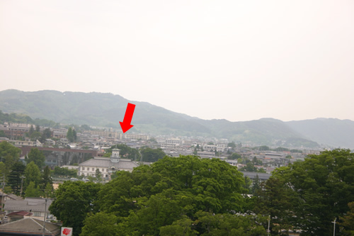 松本城からの眺め